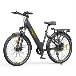 Eleglide Vélos électriques T1 Step-Thru, Vélo électrique de 27,5 Pouces,Batterie 36V 12,5Ah, écran LCD, 7 Vitesses, E-Bike Urbain pour Adulte Homme Femme, VTC (Gris foncé)