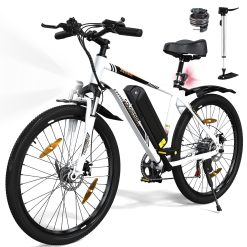 COLORWAY Vélo électrique pour Adultes, vélo de Montagne 26", EBike avec Batterie Amovible 36V 15Ah, écran LCD, Frein à Disque Double ebike.